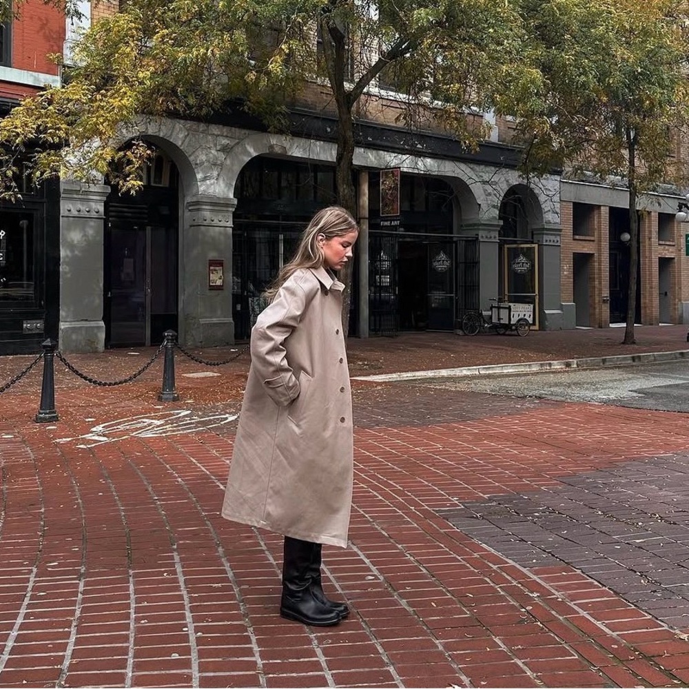 Djerf Avenue Taupe Trench Coat